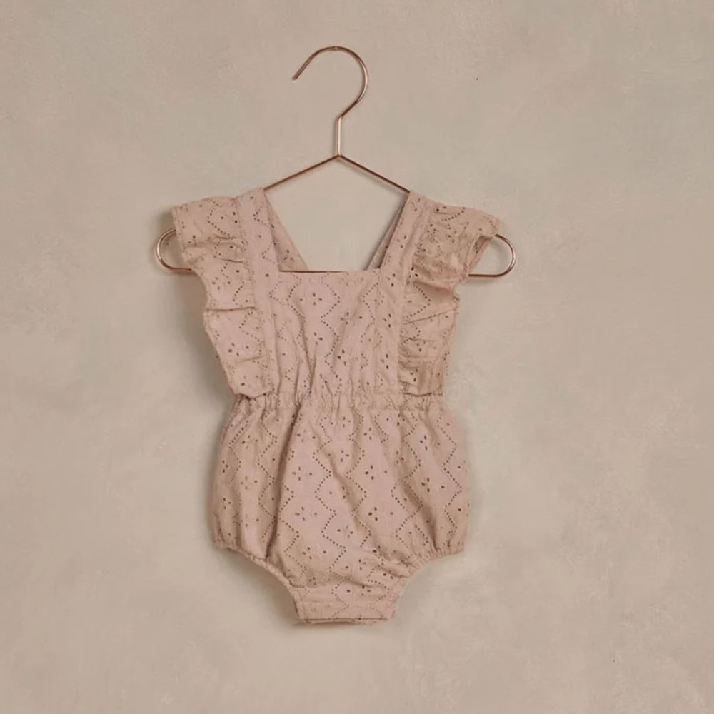 Noralee Lucy Romper Rose